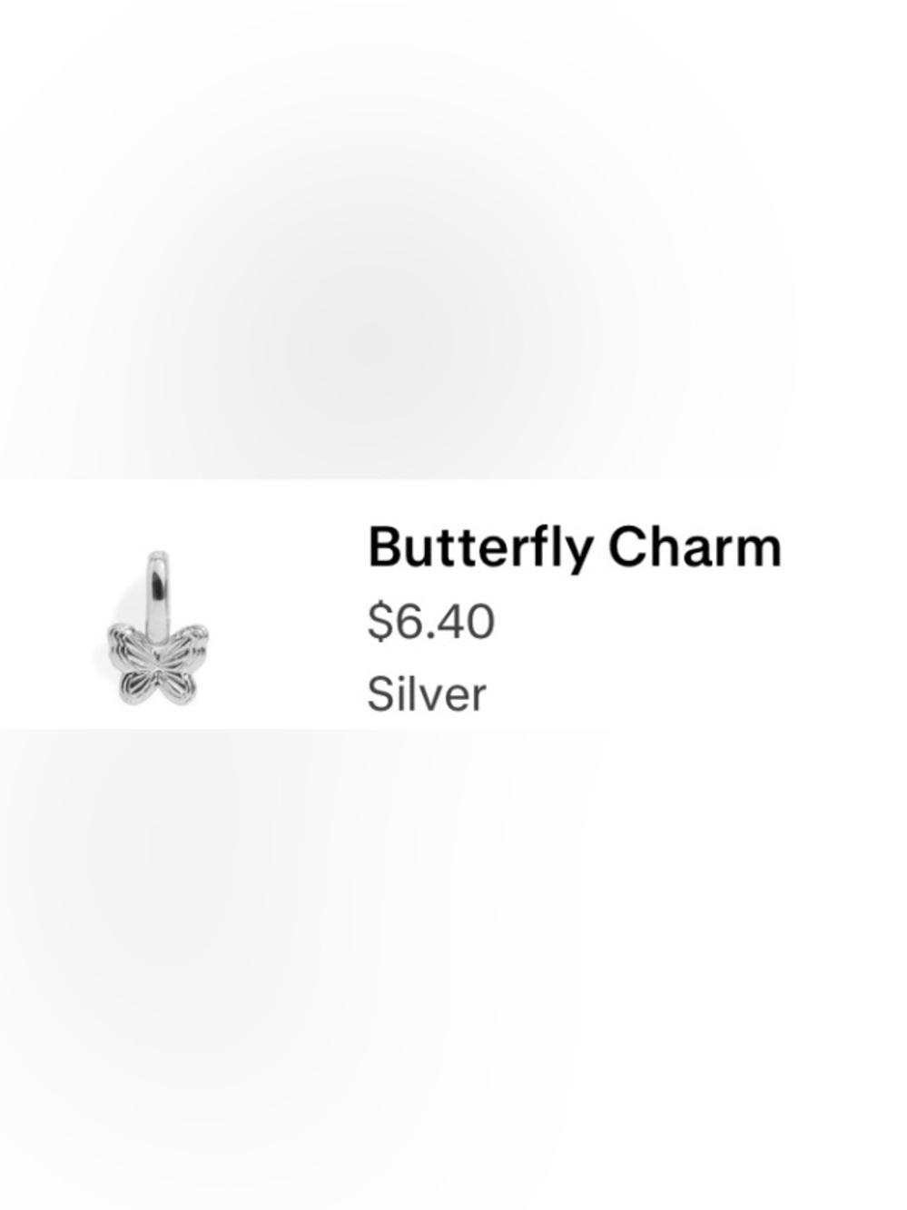 Wear Felicity - Butterfly Charm Bracelet Accent - Silver